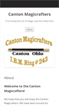 Mobile Screenshot of cantonmagicrafters.com